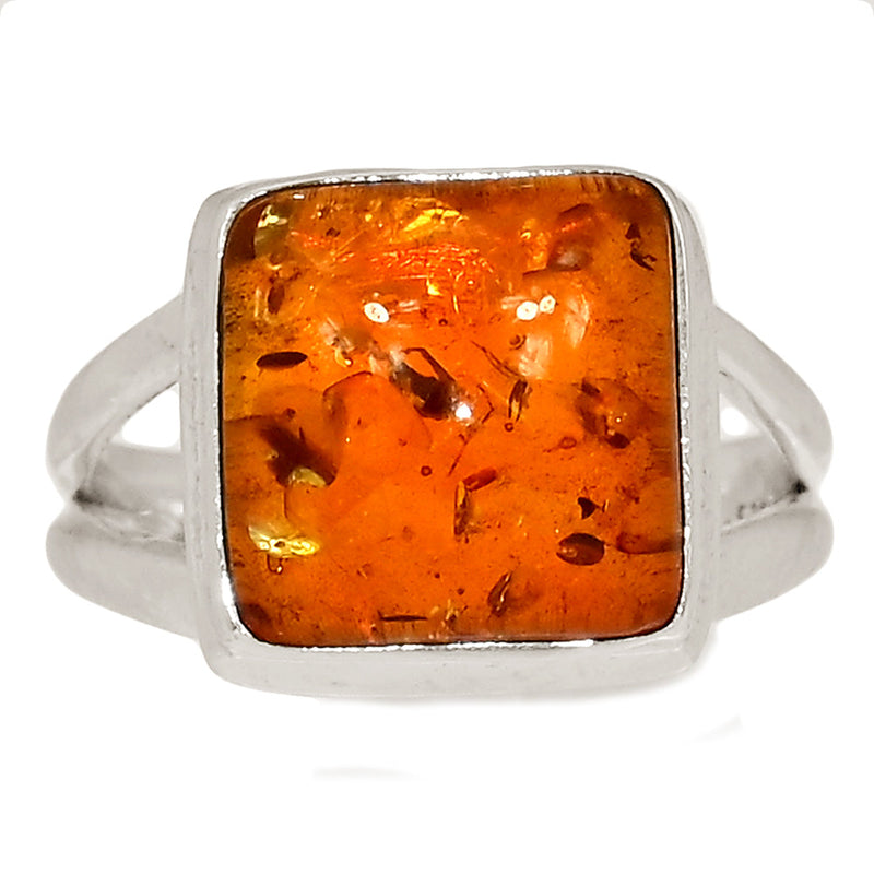 Treated Amber Ring - AMBR1132
