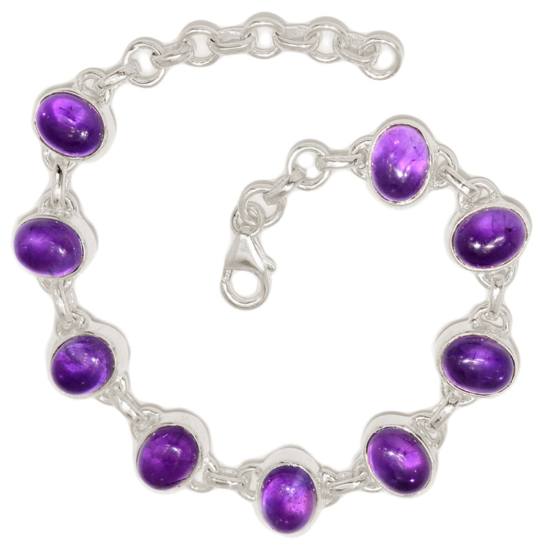8" Amethyst Bracelets - AMCB364