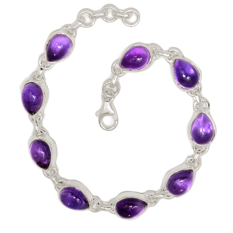 8.1" Amethyst Bracelets - AMCB371