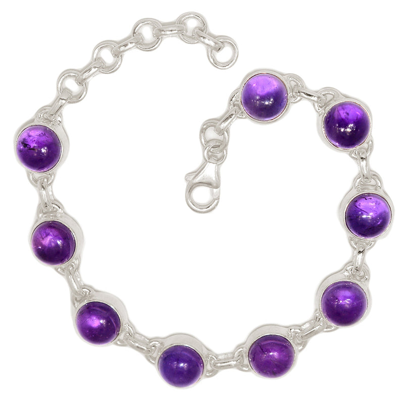 8" Amethyst Bracelets - AMCB375