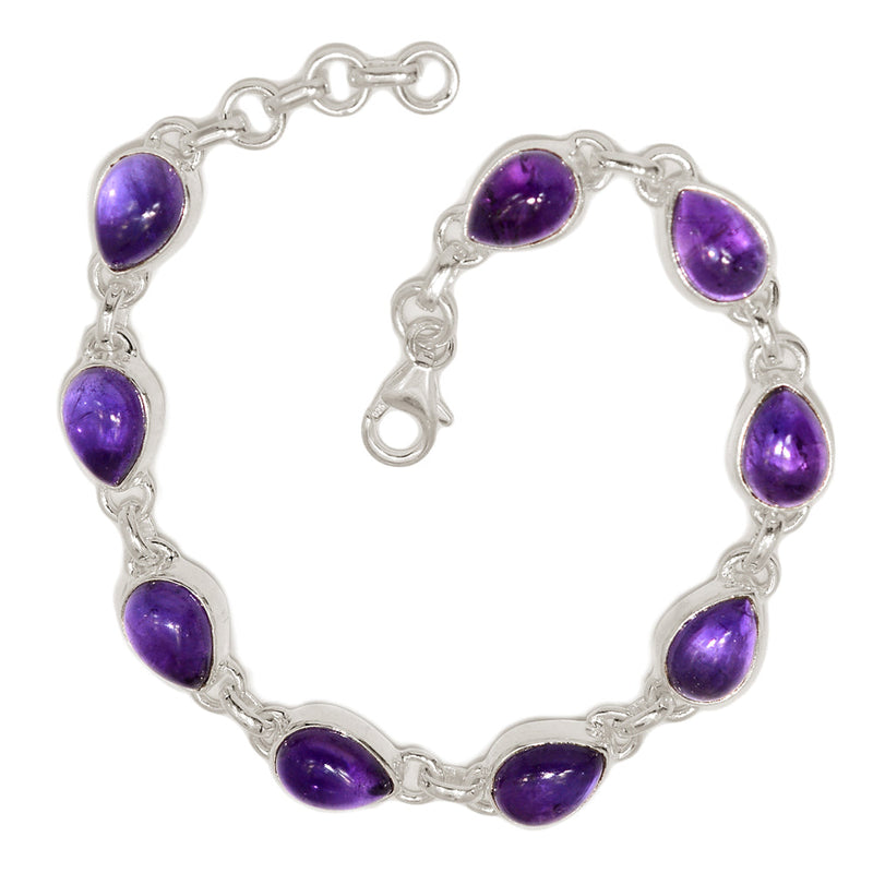 8.1" Amethyst Bracelets - AMCB378