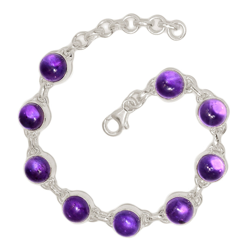 7.8" Amethyst Bracelets - AMCB384