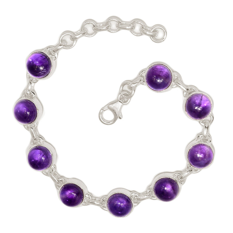7.8" Amethyst Bracelets - AMCB386