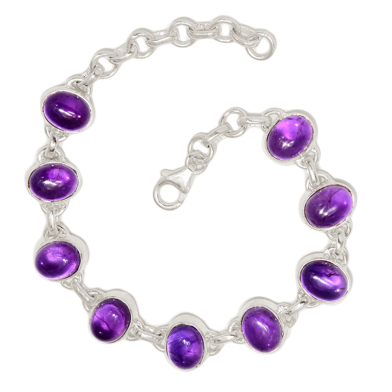 7.8" Amethyst Bracelets - AMCB387