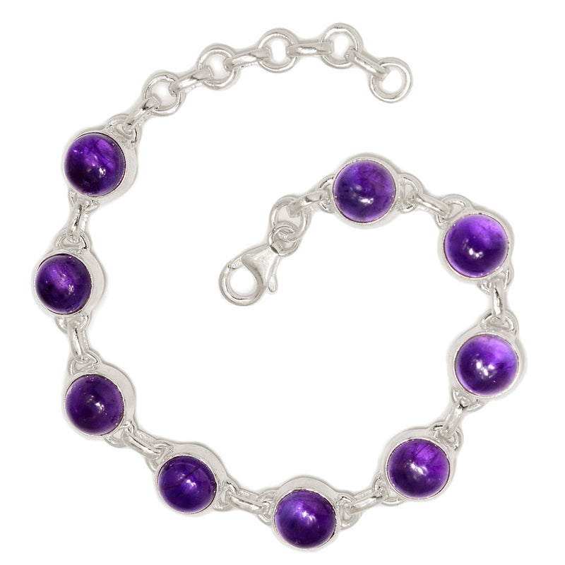 7.8" Amethyst Bracelets - AMCB389