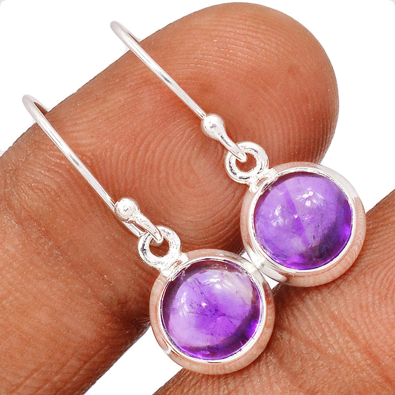 1" Amethyst Earrings - AMCE1326