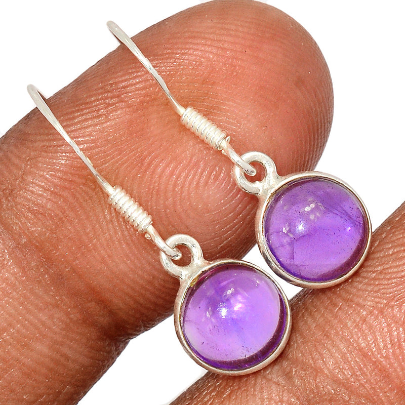 1" Amethyst Earrings - AMCE1346