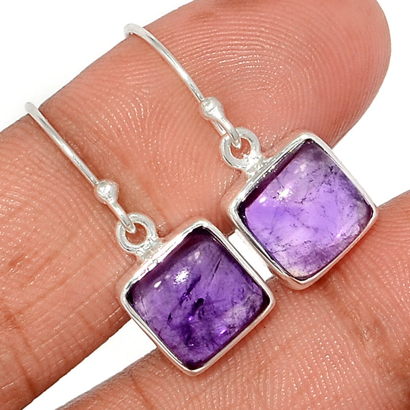 1" Amethyst Earrings - AMCE1377