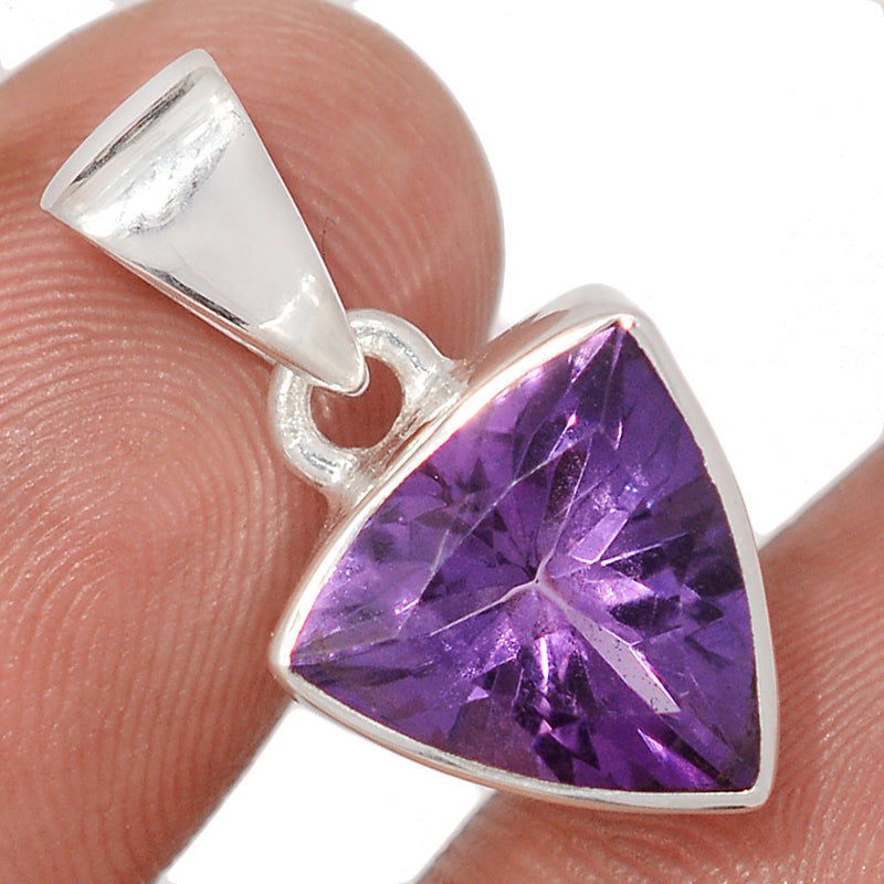 1" Amethyst Faceted Pendants - AMFP2094