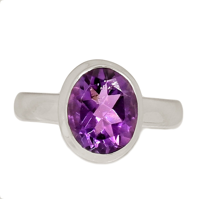 Amethyst Faceted Ring - AMFR1786