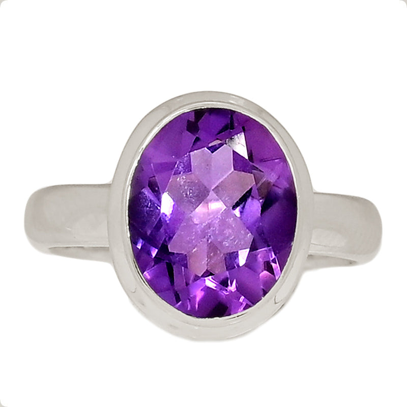 Amethyst Faceted Ring - AMFR1802