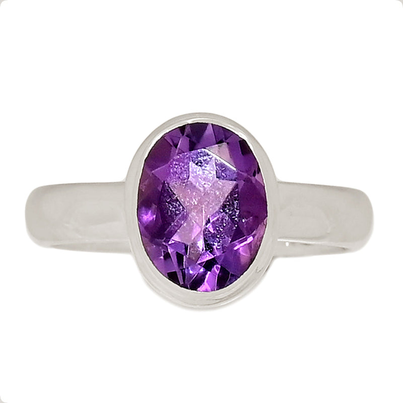 Amethyst Faceted Ring - AMFR1805