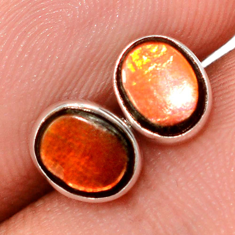 Ammolite Studs - AMLS228