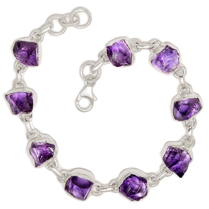 8.5" Amethyst Rough Bracelets - AMRB39