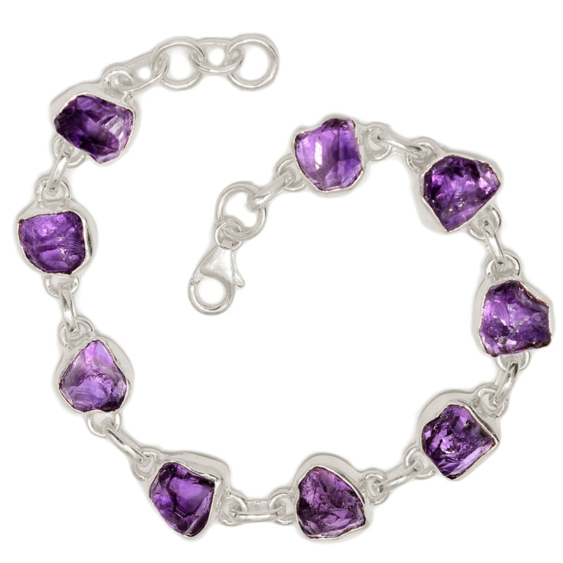 8.5" Amethyst Rough Bracelets - AMRB42