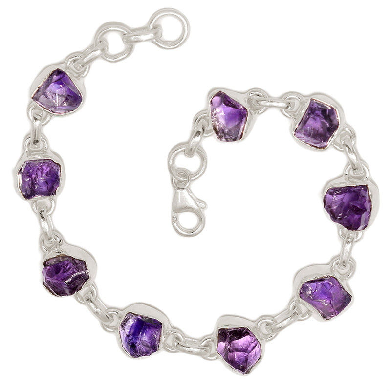 8.3" Amethyst Rough Bracelets - AMRB43