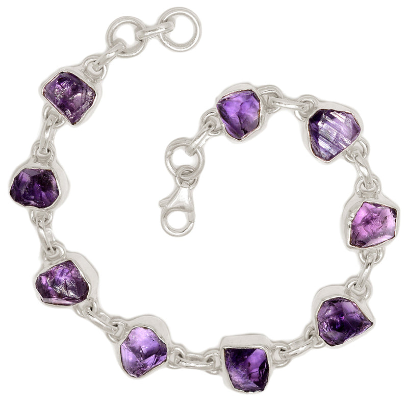 8.3" Amethyst Rough Bracelets - AMRB44
