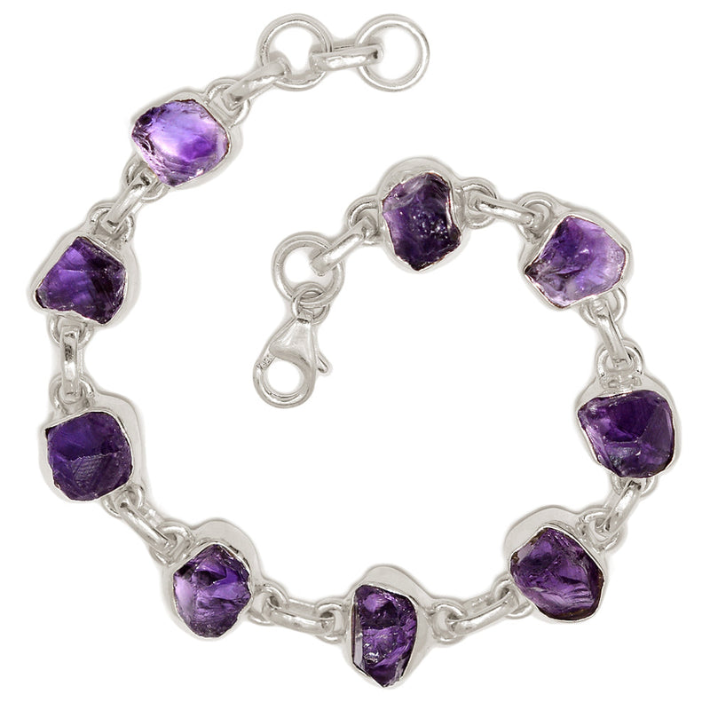 8.2" Amethyst Rough Bracelets - AMRB47