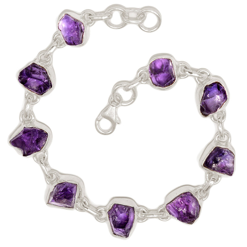8.5" Amethyst Rough Bracelets - AMRB50