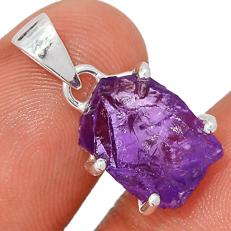 0.8" Claw - Amethyst Rough Pendants - AMRP1048