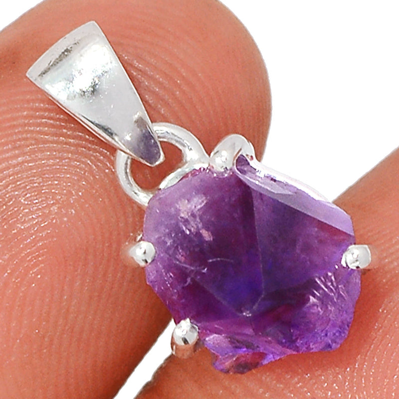 0.7" Claw - Amethyst Rough Pendants - AMRP1058