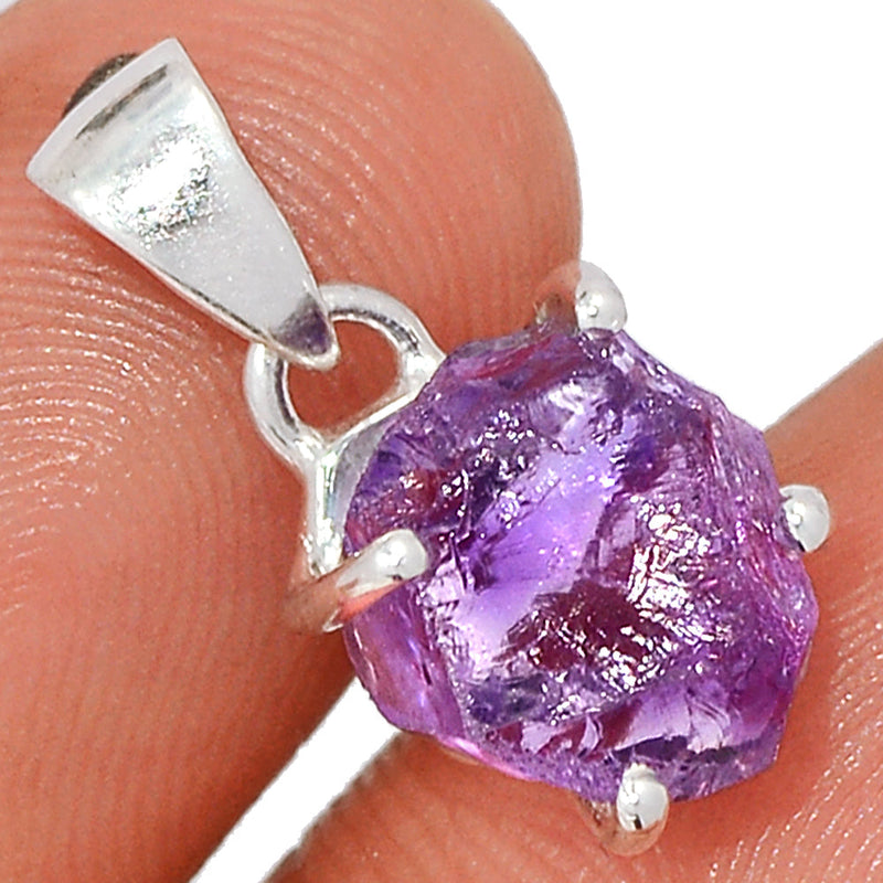 0.7" Claw - Amethyst Rough Pendants - AMRP1062