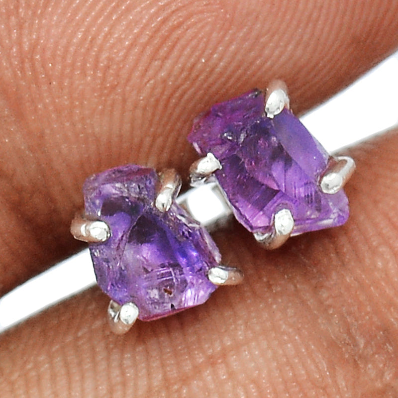 Claw - Amethyst Rough Studs - AMRS375