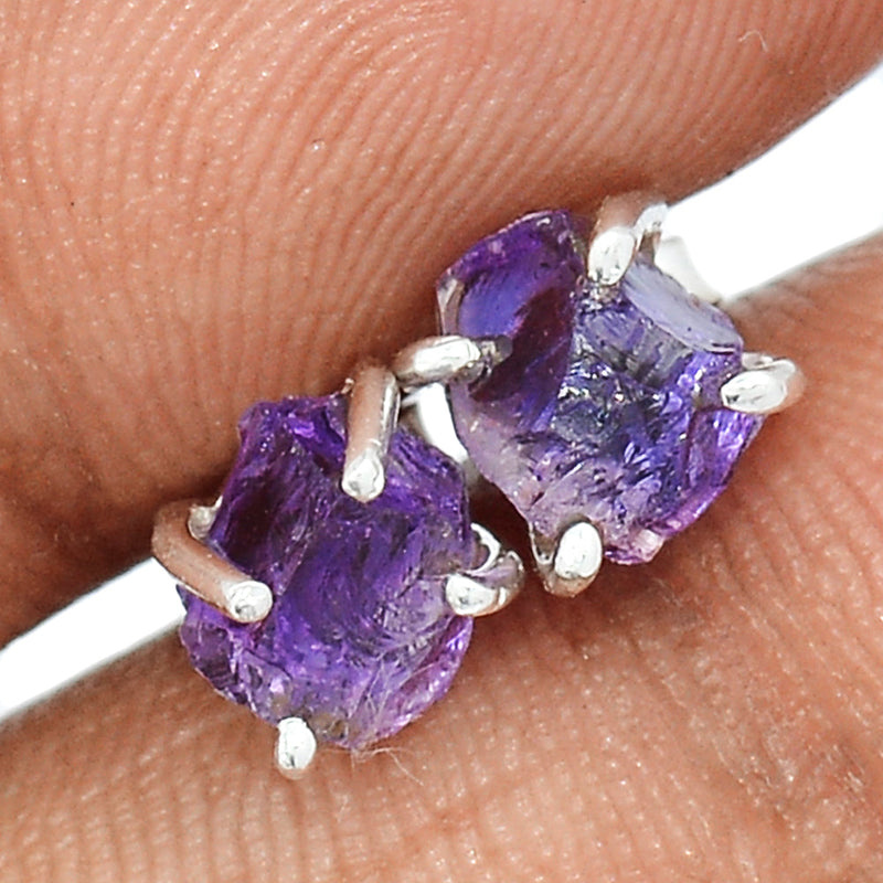 Claw - Amethyst Rough Studs - AMRS376