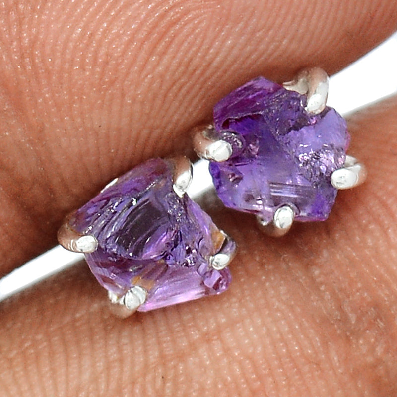 Claw - Amethyst Rough Studs - AMRS378