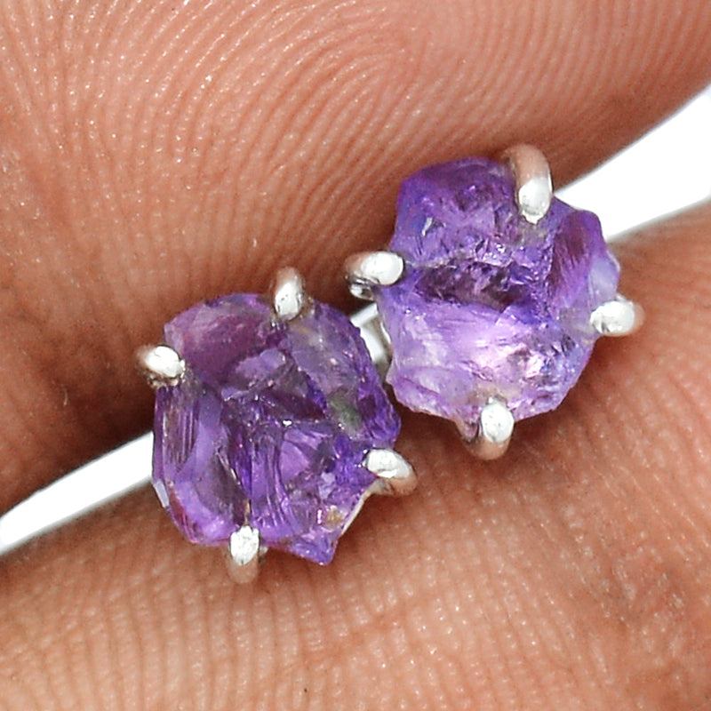 Claw - Amethyst Rough Studs - AMRS380