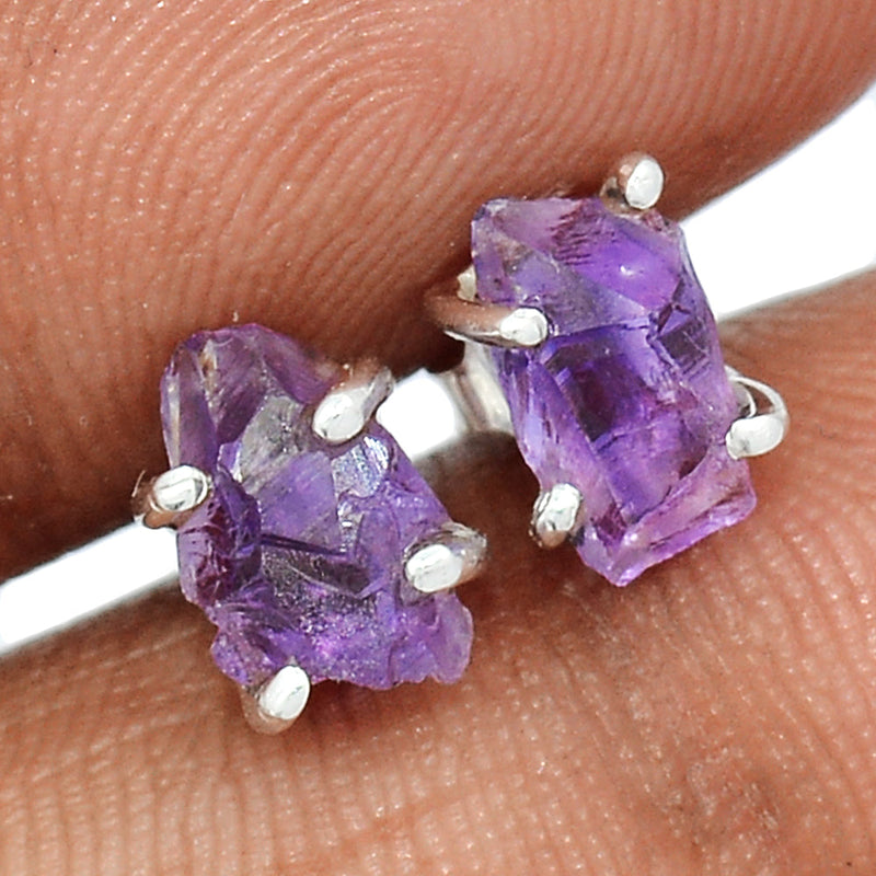 Claw - Amethyst Rough Studs - AMRS381