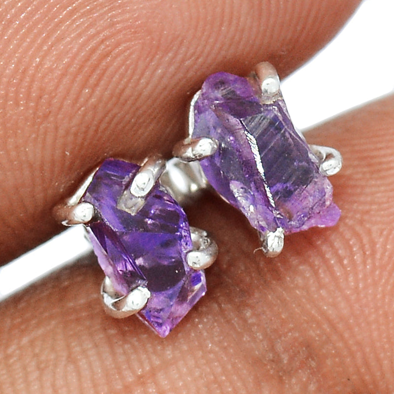 Claw - Amethyst Rough Studs - AMRS382