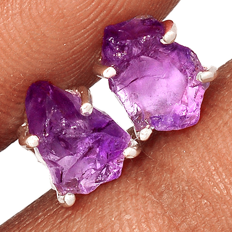 Claw - Amethyst Rough Studs - AMRS384