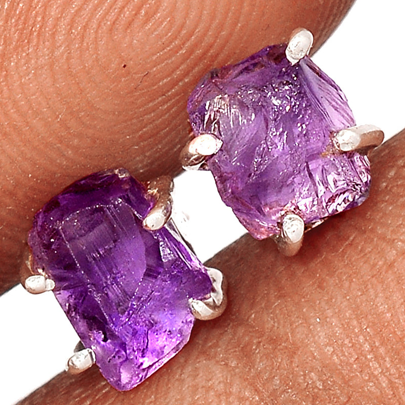 Claw - Amethyst Rough Studs - AMRS385