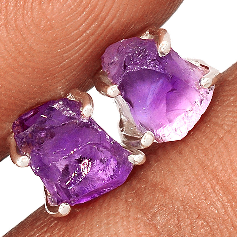 Claw - Amethyst Rough Studs - AMRS388