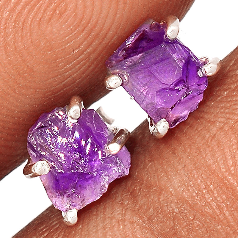 Claw - Amethyst Rough Studs - AMRS391