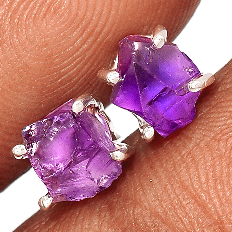Claw - Amethyst Rough Studs - AMRS396