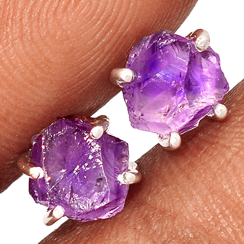 Claw - Amethyst Rough Studs - AMRS398