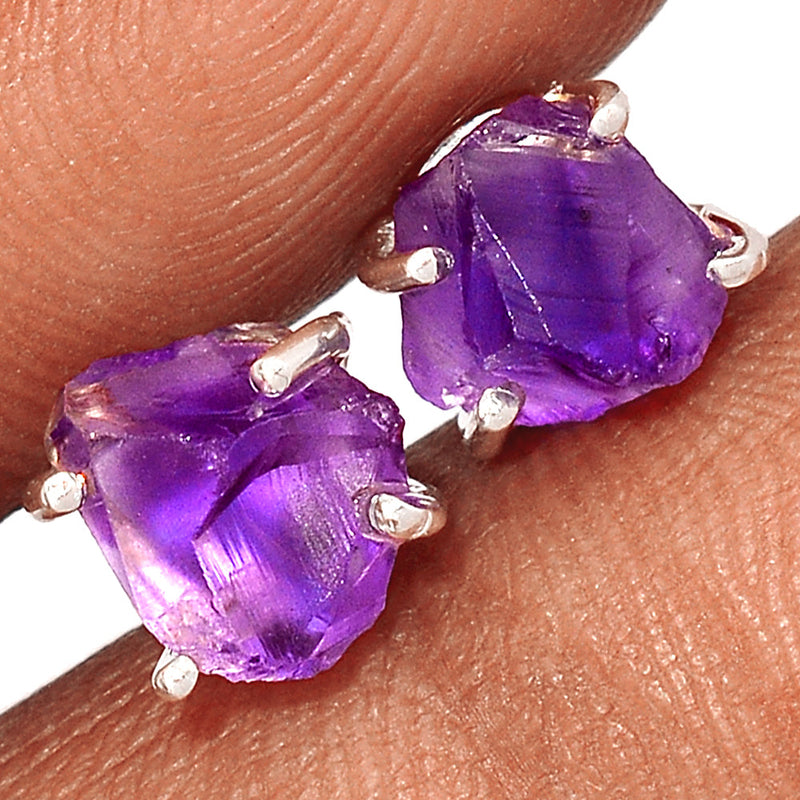 Claw - Amethyst Rough Studs - AMRS399