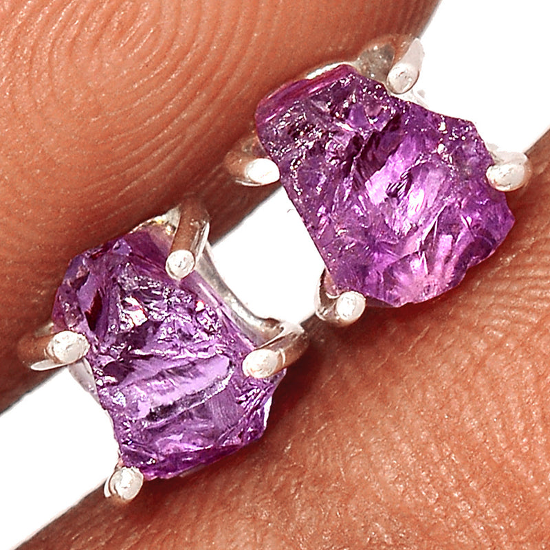 Claw - Amethyst Rough Studs - AMRS405