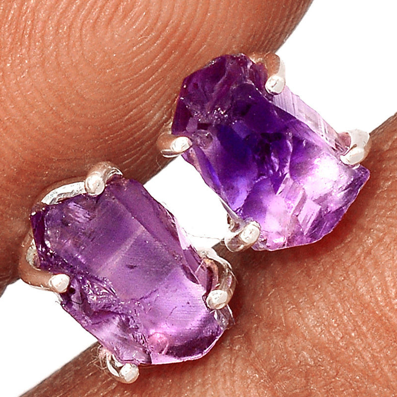 Claw - Amethyst Rough Studs - AMRS406