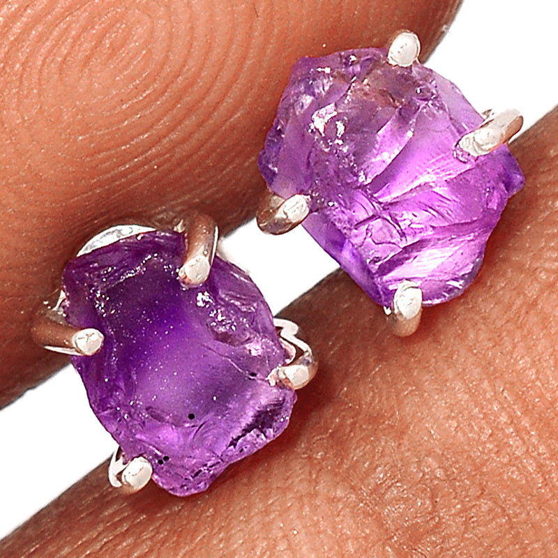 Claw - Amethyst Rough Studs - AMRS407