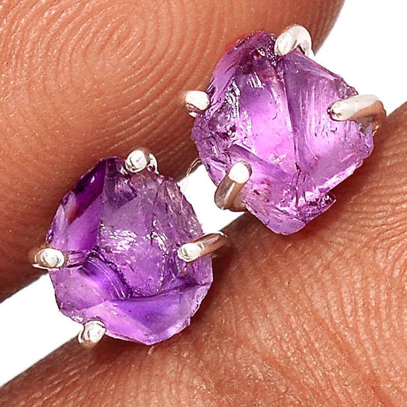 Claw - Amethyst Rough Studs - AMRS410