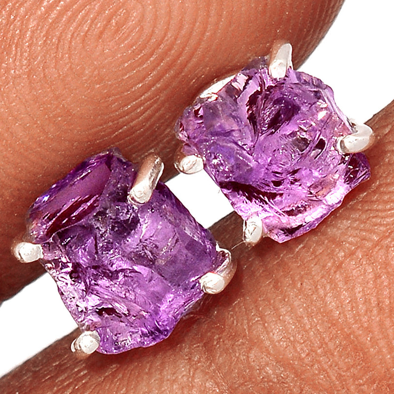 Claw - Amethyst Rough Studs - AMRS411
