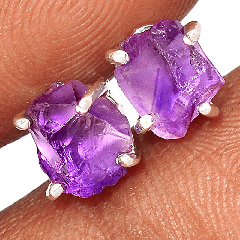 Claw - Amethyst Rough Studs - AMRS416