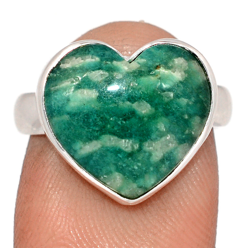 Heart - Amazonite Ring - AMZR915