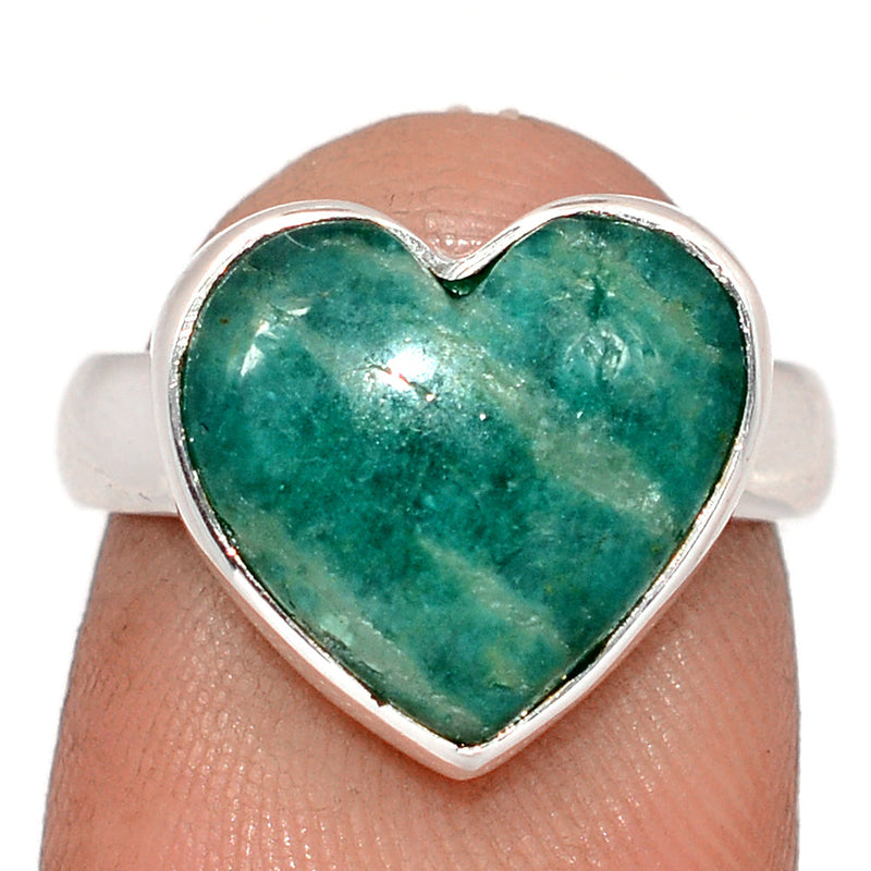 Heart - Amazonite Ring - AMZR917