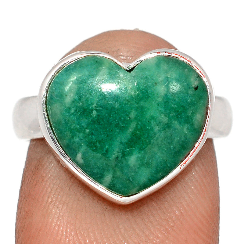 Heart - Amazonite Ring - AMZR922