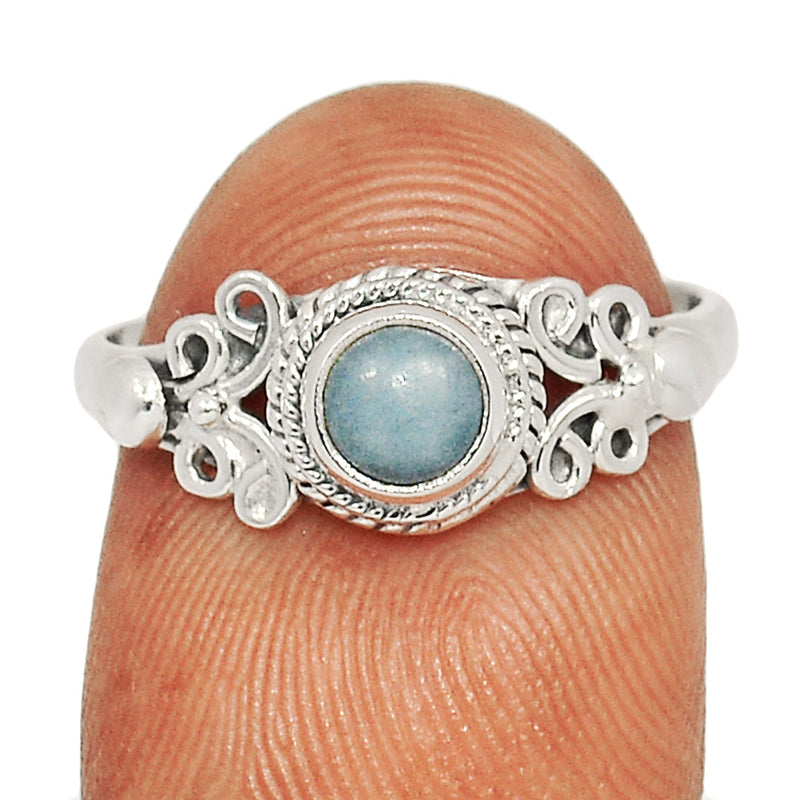 Small Filigree - Angelite Ring - ANGR467