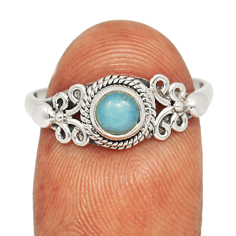 Small Filigree - Angelite Ring - ANGR470